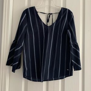 TOMMY HILFIGHER long sleeve blouse with open back